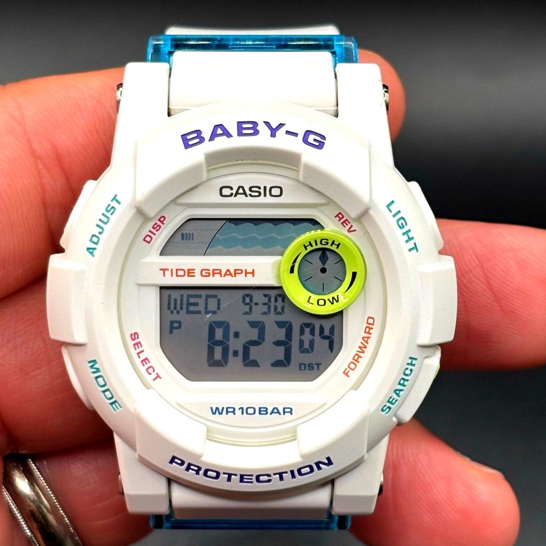 Casio Baby-G G-Lide BGD-180FB-7 White Tide Graph Digital Watch 100M
