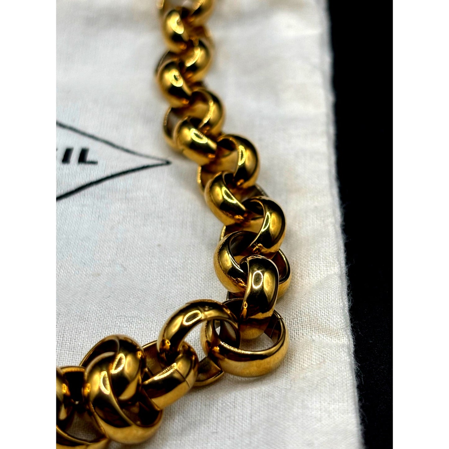 Fossil Women’s Archival Bold Links Chain Necklace JOF01105710 NIBWT