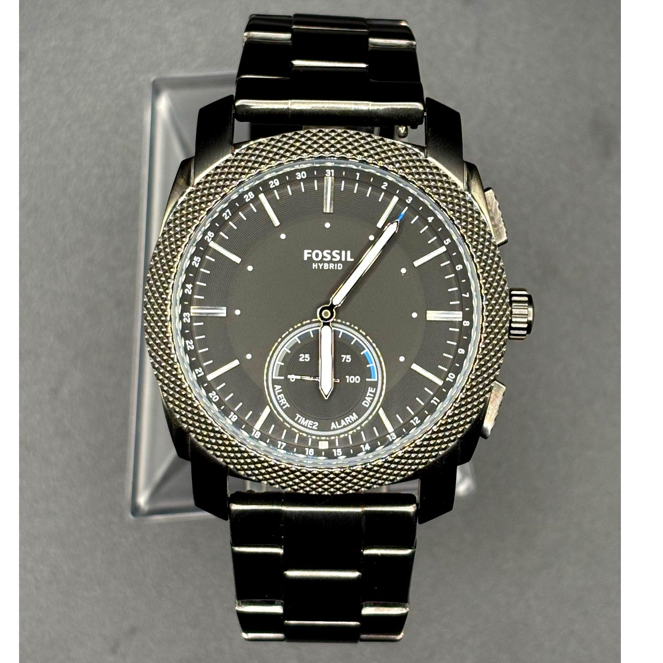 Fossil Q FTW1166 Machine Hybrid Smartwatch Black Steel 45mm Men’s Watch