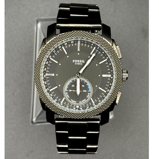 Fossil Q FTW1166 Machine Hybrid Smartwatch Black Steel 45mm Men’s Watch