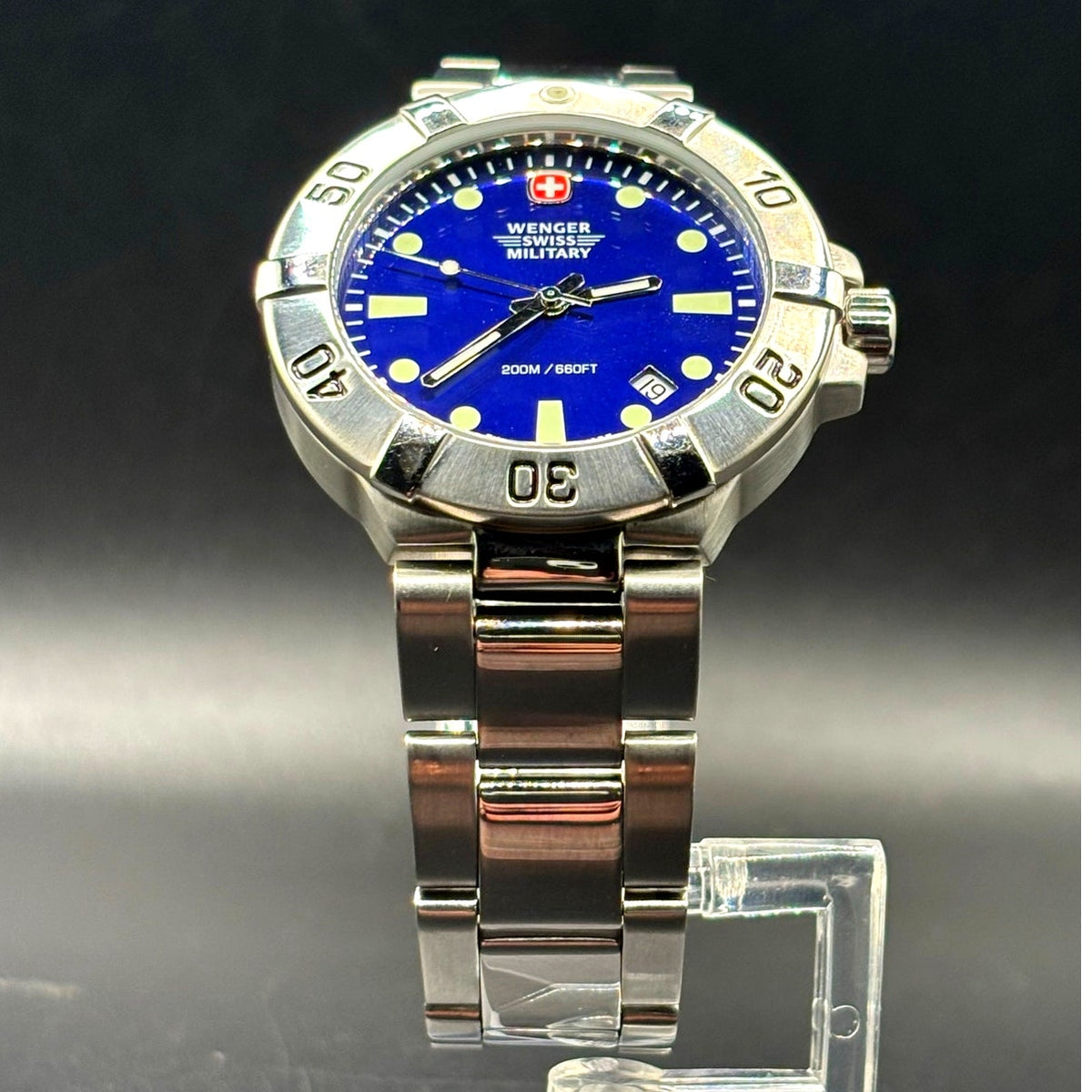 Wenger Swiss Military 79178 SeaForce Blue Dial 41mm Swiss Dive 200M Discontinued