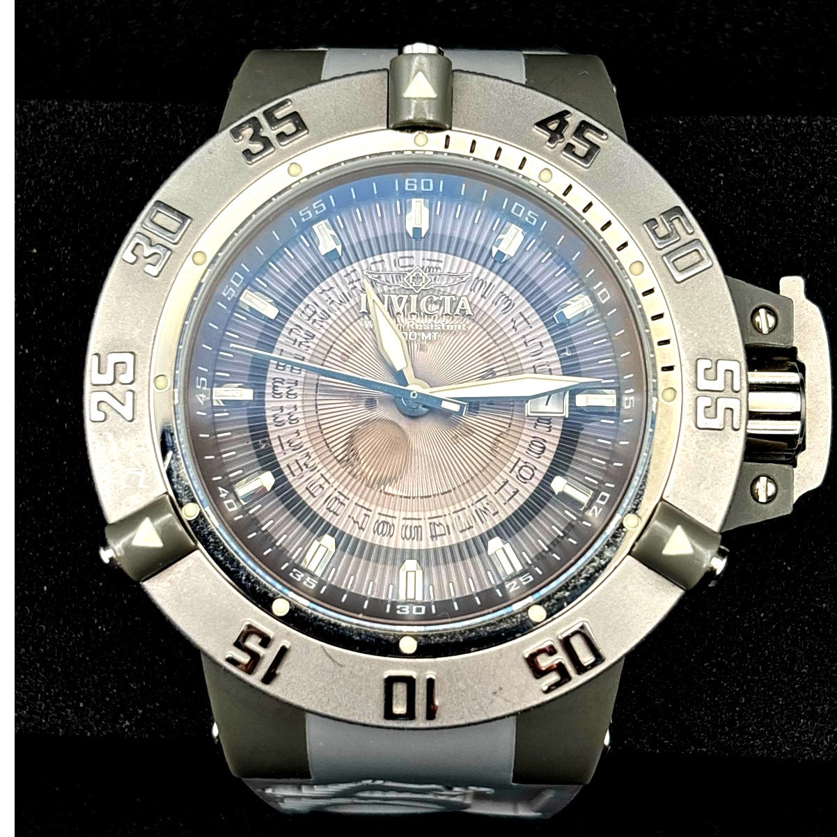 Invicta 10105 Subaqua NOMA III Grey Dial Rubber Strap 50mm Watch NIBWT