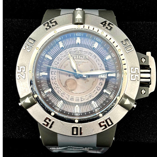 Invicta 10105 Subaqua NOMA III Grey Dial Rubber Strap 50mm Watch NIBWT
