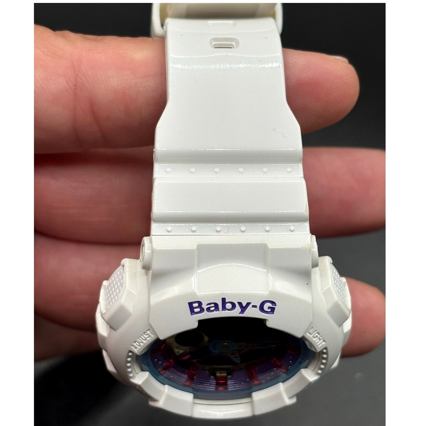 Casio Baby-G BA112-7A White Analog Digital Women's Watch NIB Discontinued
