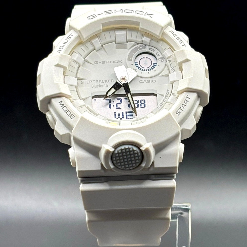 Casio G-Shock GBA800-7A Step Tracker Bluetooth White Unisex Watch NIB