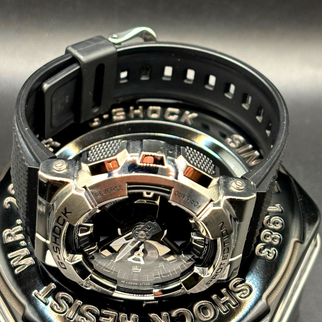 Casio G-Shock G-Steel GM110-1A Polished Metal Bezel Men’s Watch