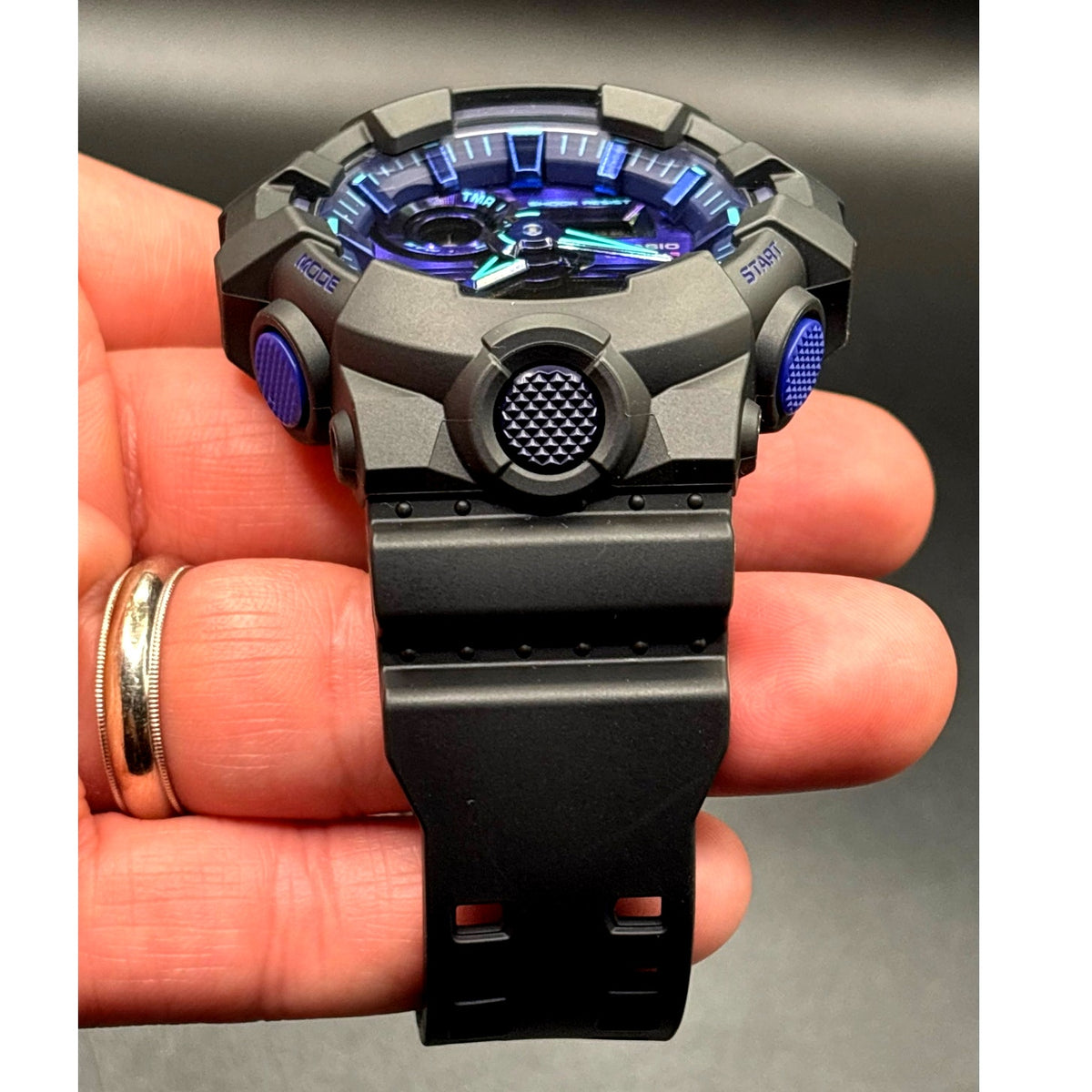Casio G-Shock GA700VB-1A Virtual Blue Analog Digital Men’s Watch