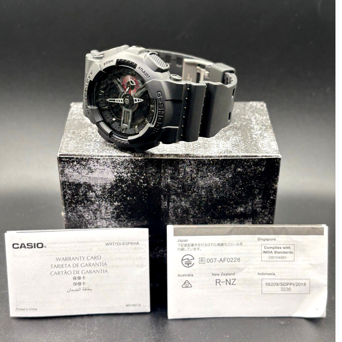 Casio G Shock GA-110MB-1A Military Black Analog Digital 200M Men's Watch NIB