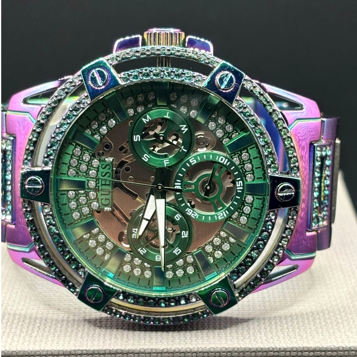 GUESS GW0497G3 Men's Iridescent Multifunction 48mm Watch