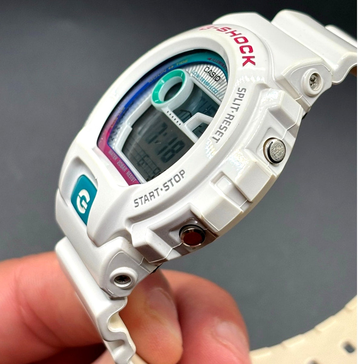 Casio G-Shock GLX-6900-7 G-LIDE White Surf Watch Tide Moon Graph