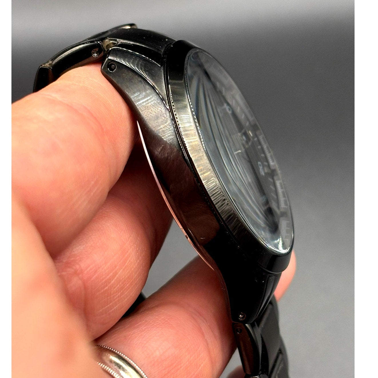 Armani Exchange AX2104 Hampton Black Ion Plated Men's Watch Date 46mm