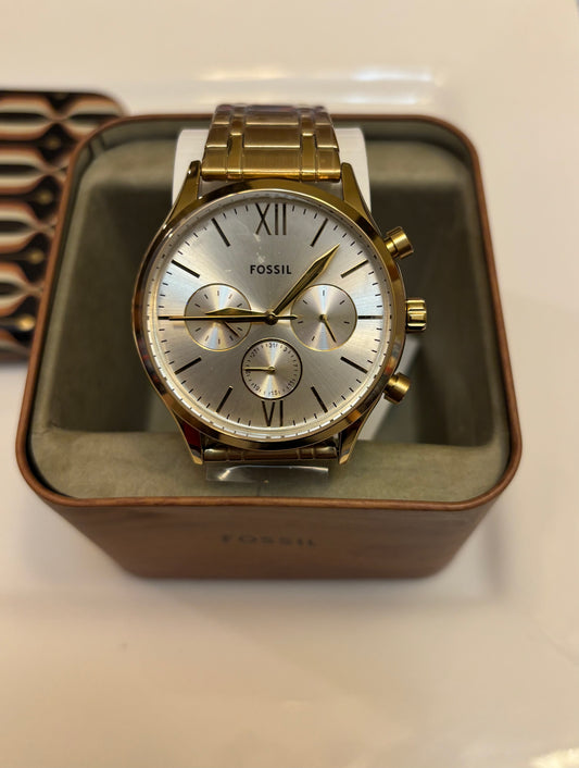 Fossil Fenmore Multifunction Gold-Tone Stainless Steel Men’s Watch BQM2809