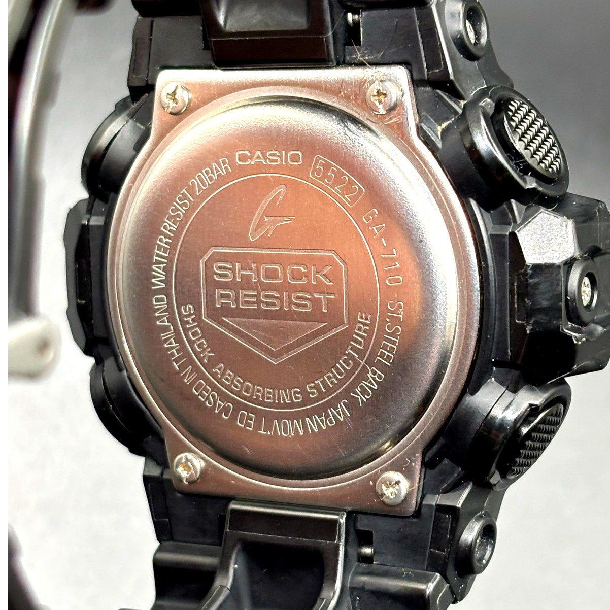 Casio G-Shock GA-710-1A2 Virtual Blue Analog Digital 200M Men’s Watch LED Light