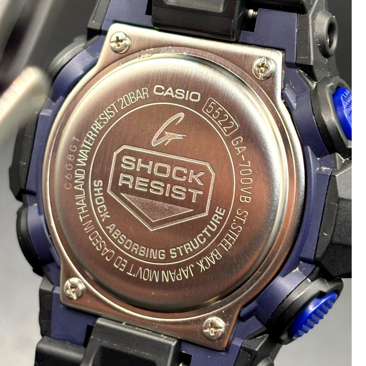 Casio G-Shock GA700VB-1A Virtual Blue Analog Digital Men’s Watch