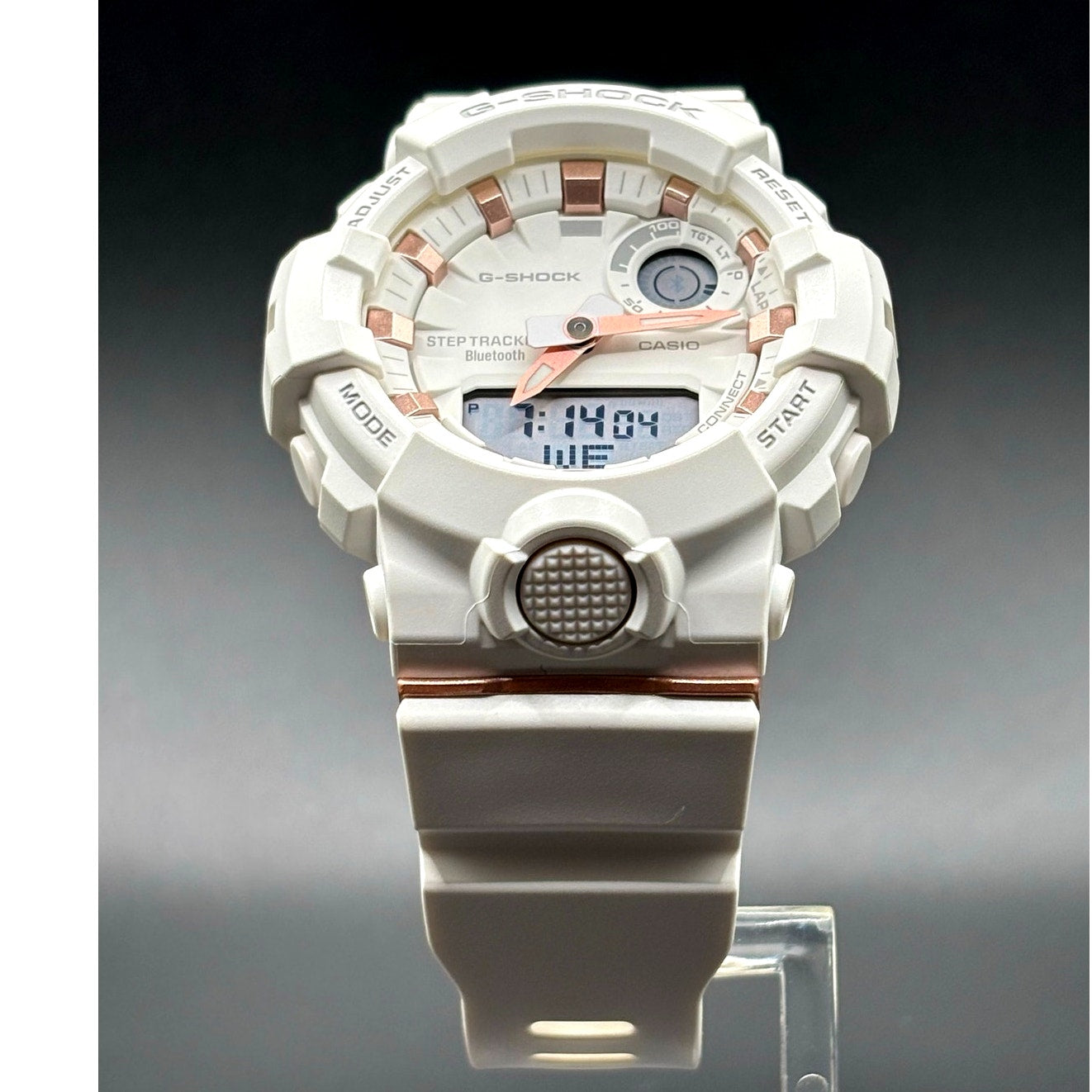 Casio G-Shock GMA-B800-7A Step Tracker Bluetooth White Rose Gold Women's Watch