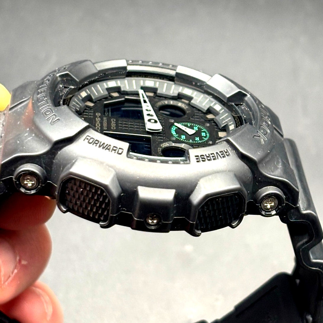 Casio GShock GA100MB-1A Mens Black Analog Digital Shock Magnetic Resistant NIBWT