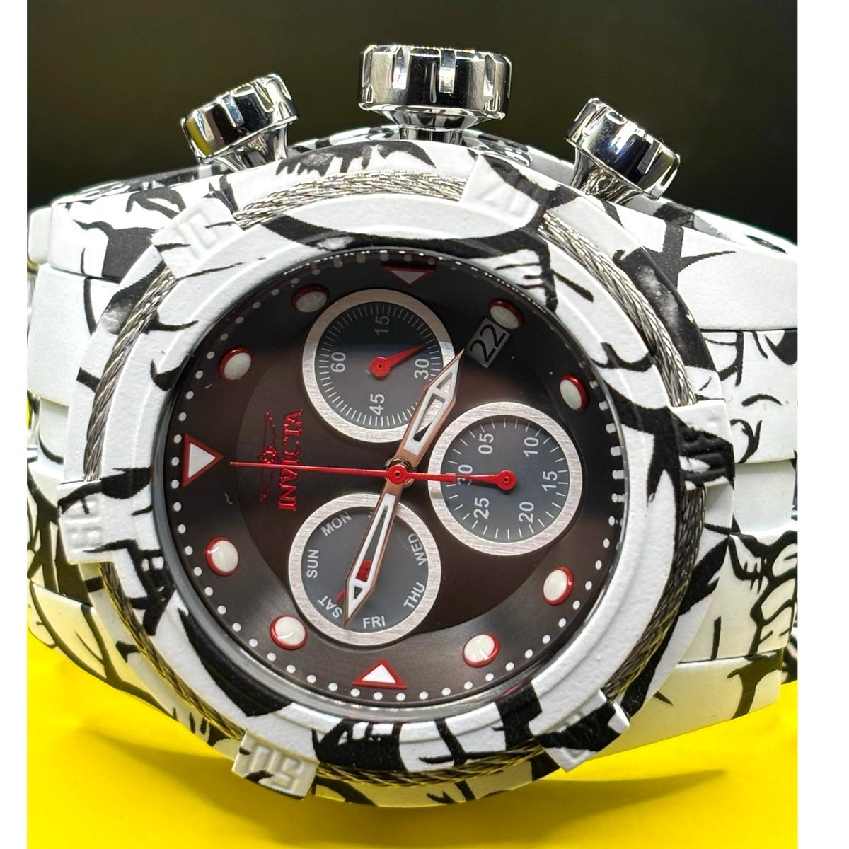 Invicta Bolt Zeus 43859 Chronograph 53mm Aqua Plated Men’s Watch 200M