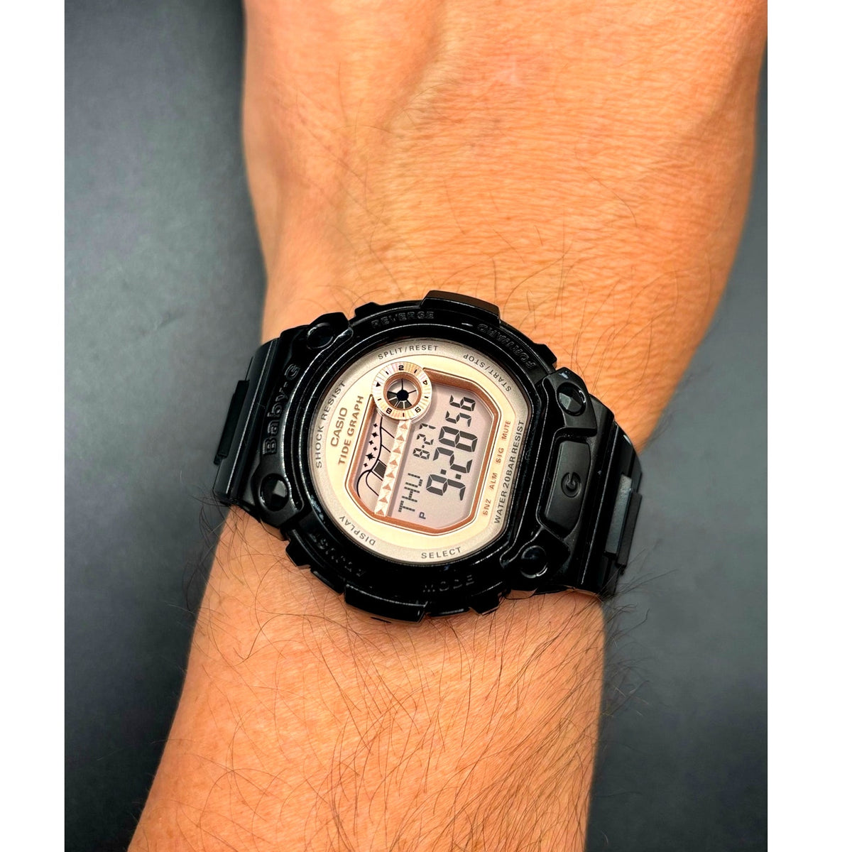 Casio Baby-G  G-LIDE BLX-100-1E Tide Graph Moon Data Black Digital Watch NIBWT