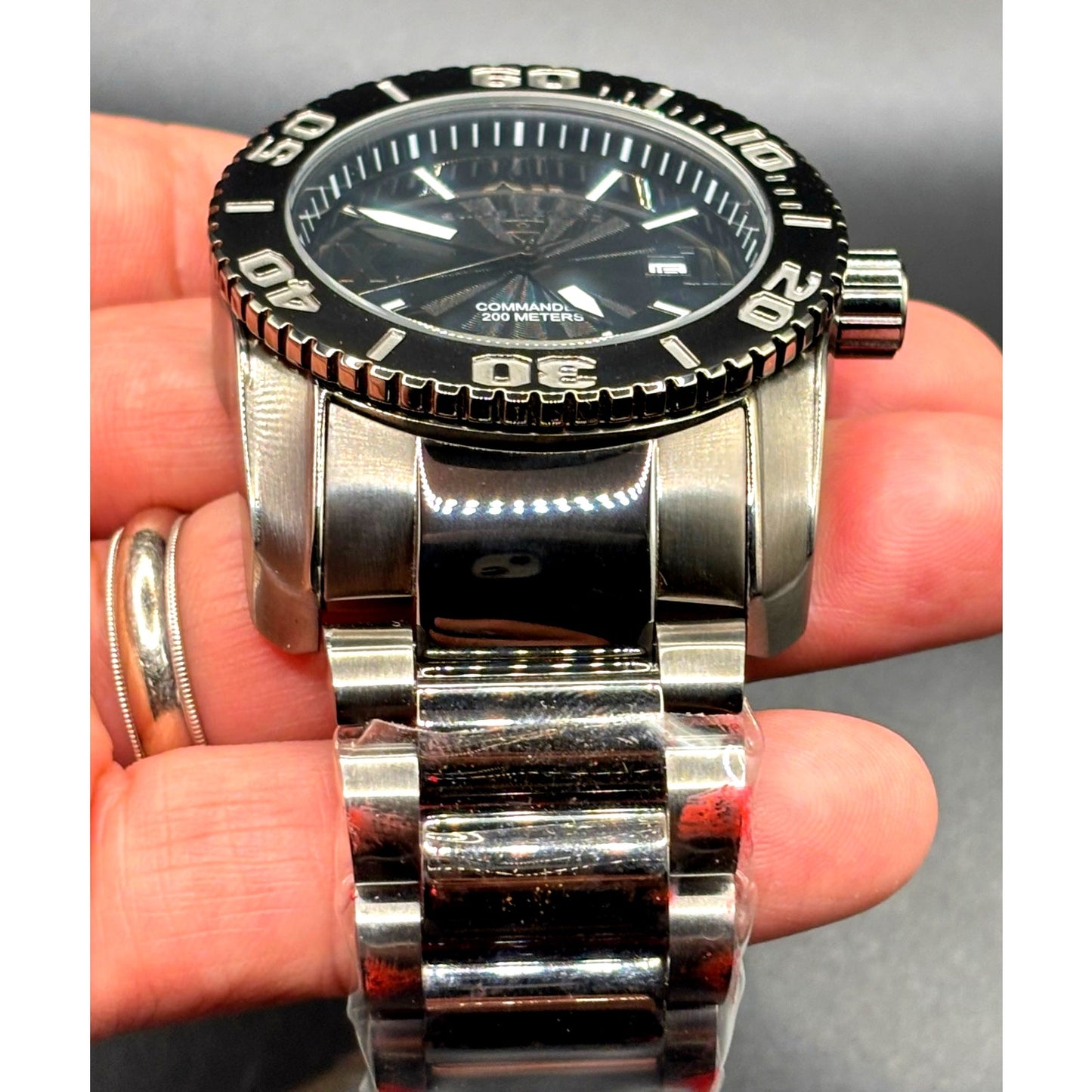 Swiss Legend Commander SL-10059-GM-104 Black Dive Ion Plated Men's Watch NIBWT