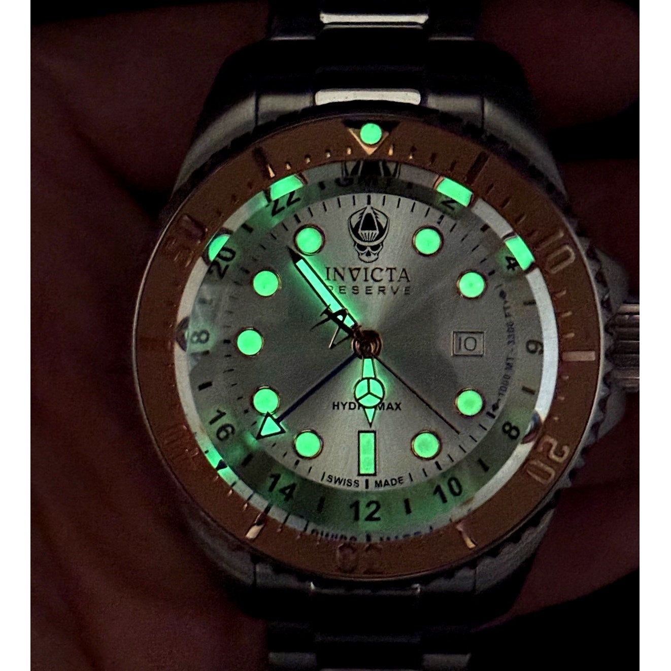 Invicta Reserve Hydromax GMT 16964 Swiss Made 52mm Diver Men's Watch