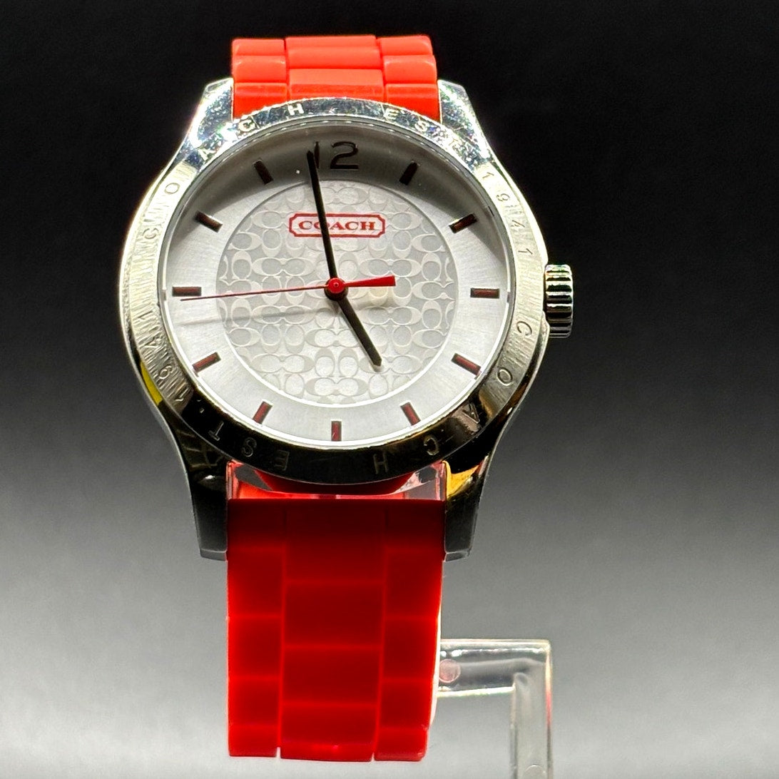 Coach Maddy CA.69.3.14.0706 Orange Silicone 41mm Quartz Women's Watch
