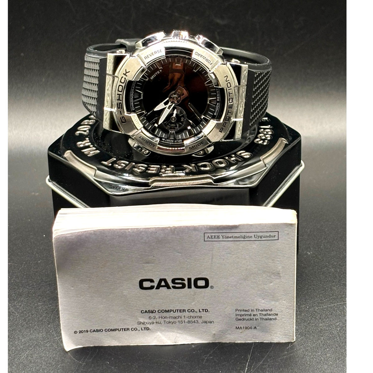 Casio G-Shock G-Steel GM110-1A Polished Metal Bezel Men’s Watch