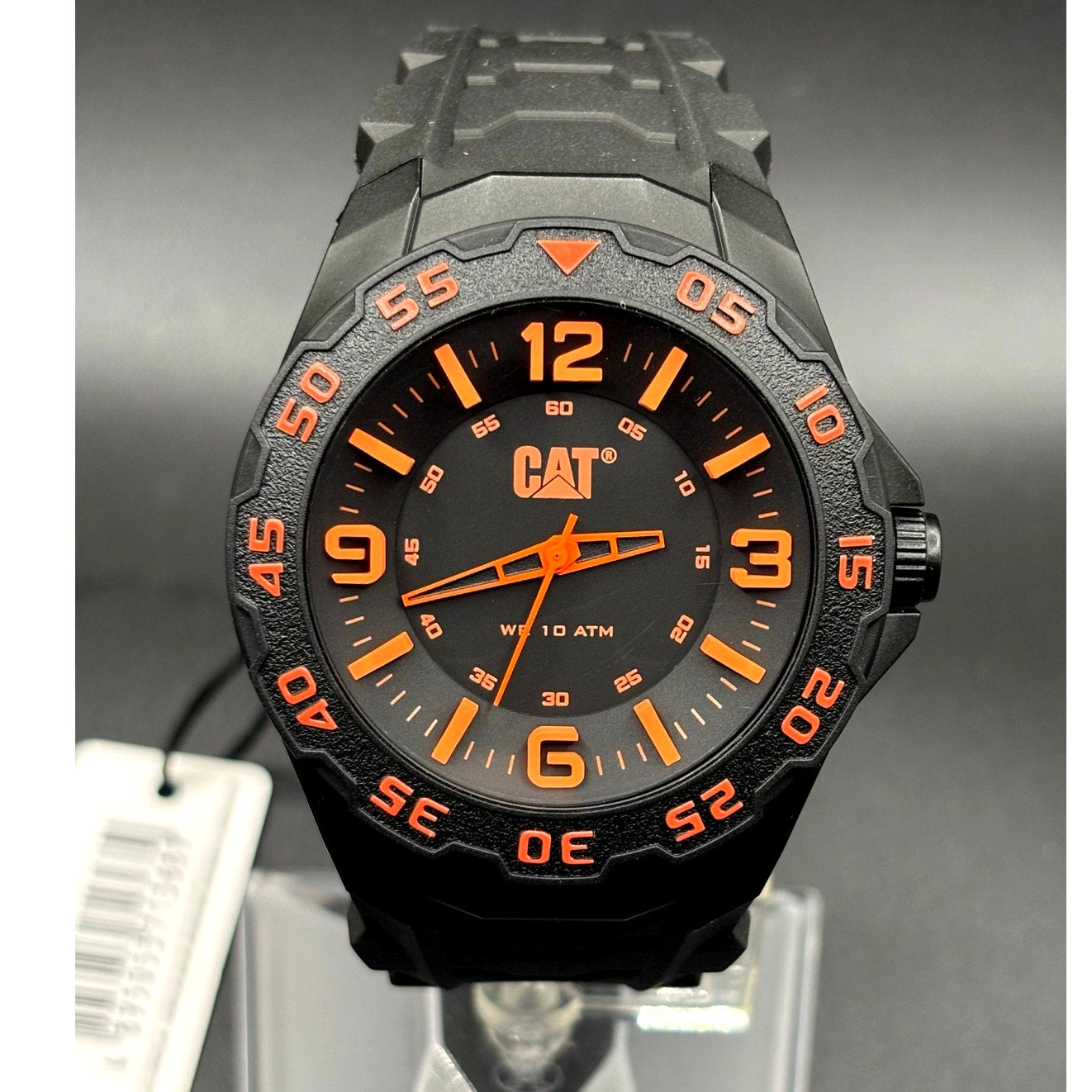 CAT Caterpillar Motion LB.111.21.134 Black Orange 45mm Men's Watch NIBWT