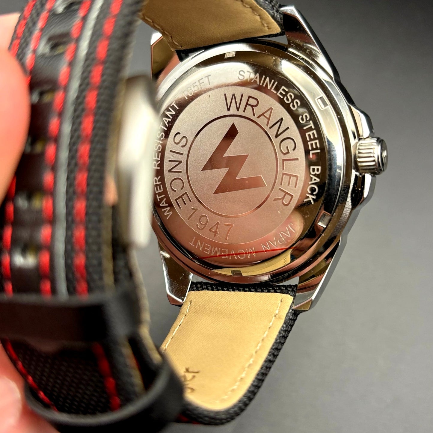 Wrangler WRW4801-7B1 Men’s Western Collection Watch Cream Dial Nylon Strap NIBWT