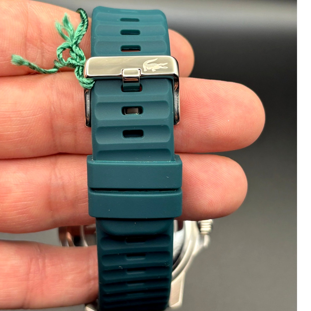 Lacoste Highkey 2011358 Men’s Green Silicone Strap Quartz Watch NIBWT