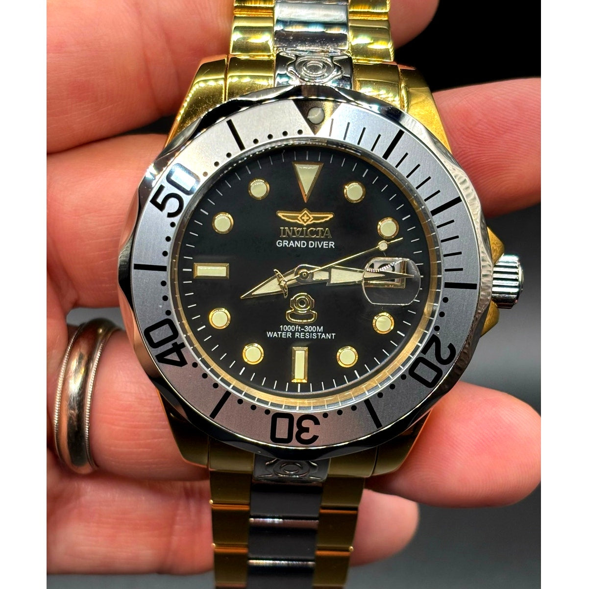 Invicta 16034 Grand Diver Automatic Two Tone Stainless Steel Men's 47mm Watch