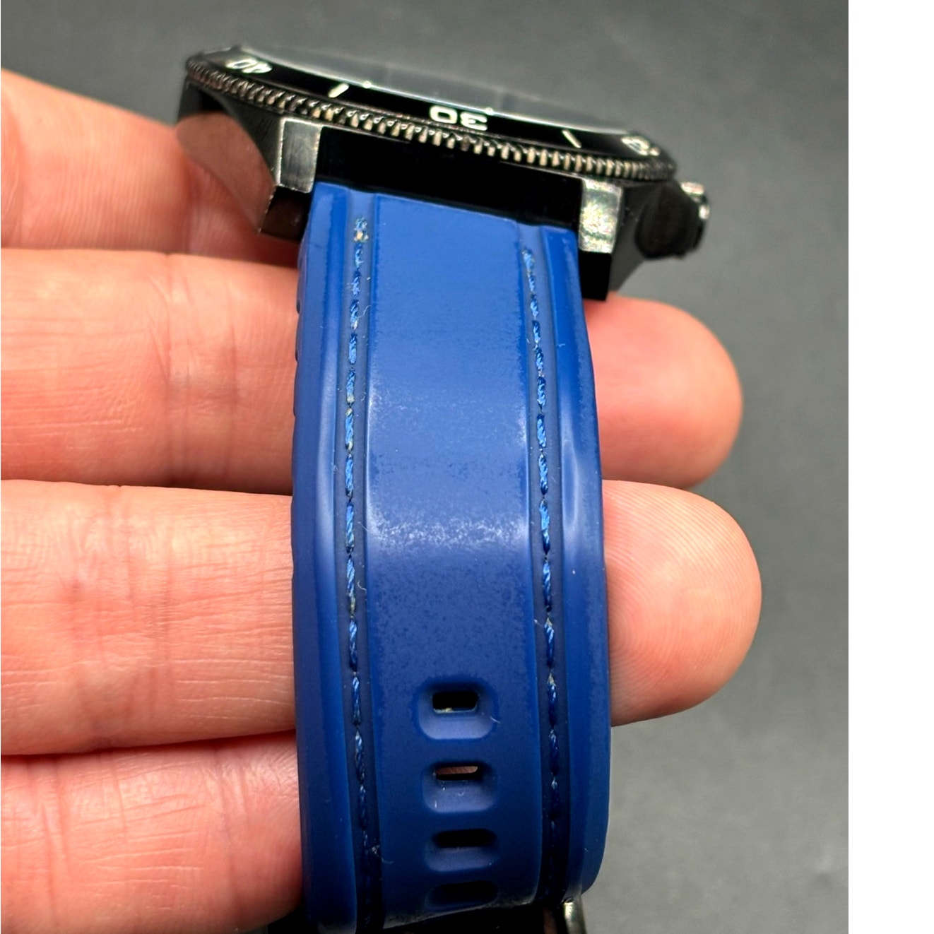 Fossil Flynn BQ2016 Multifunction Dive Style Blue Silicone Men's Watch 45mm