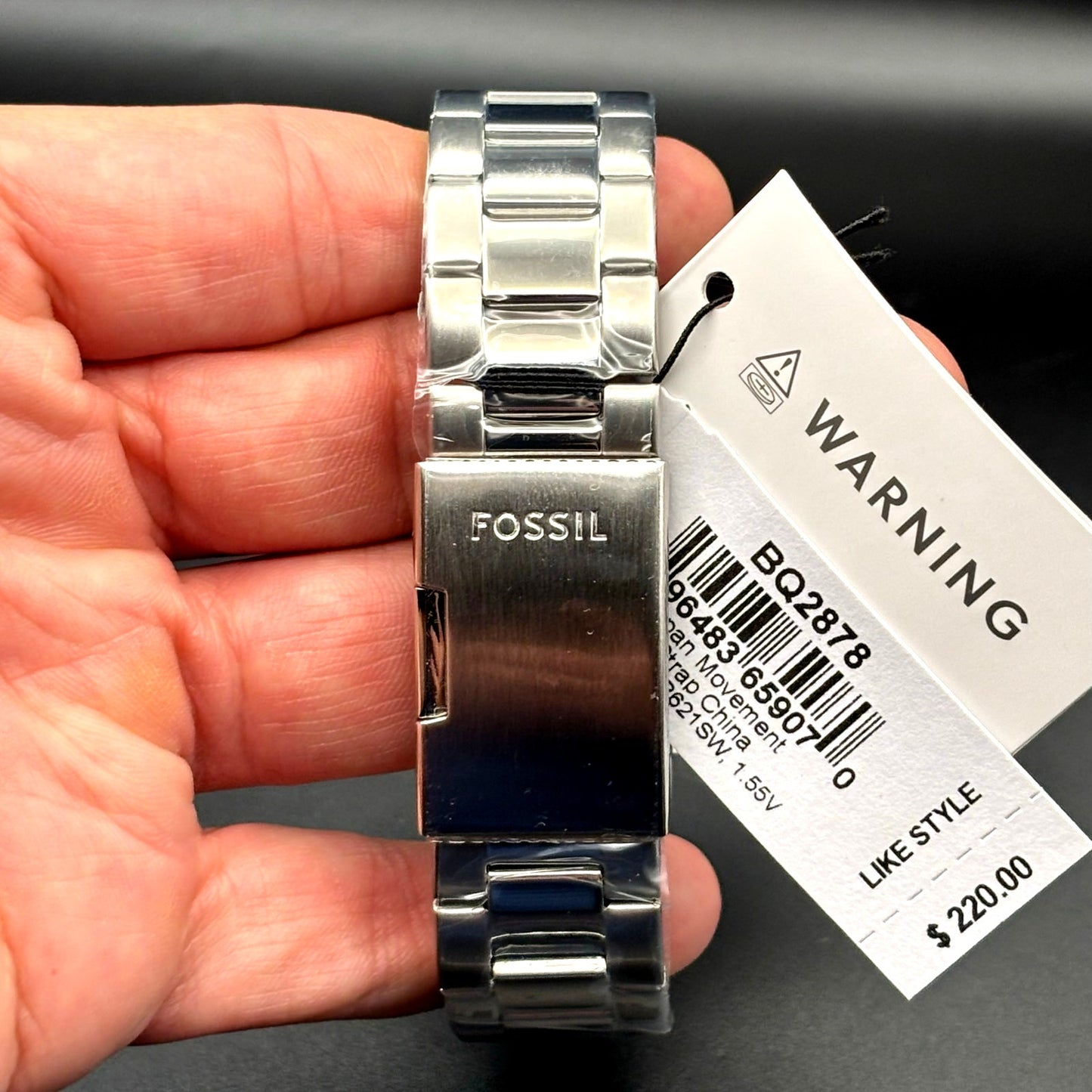 Fossil Autocross BQ2878 Mens Multifunction Green Sunray Dial Watch NIBWT