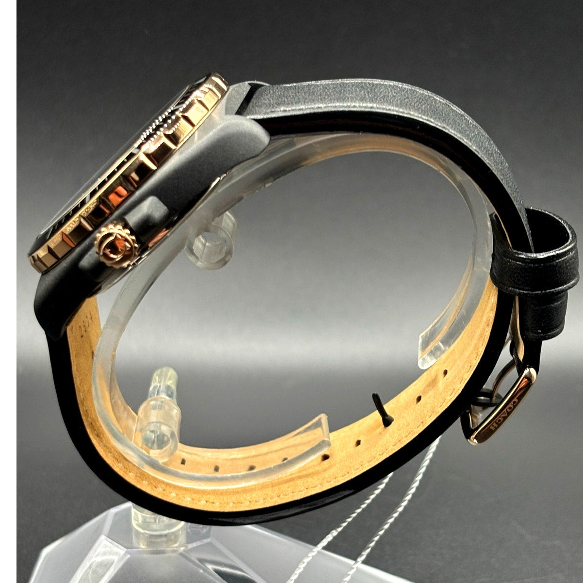 Coach Charter 14602734 Automatic 44mm Black Leather Men’s Watch NIBWT