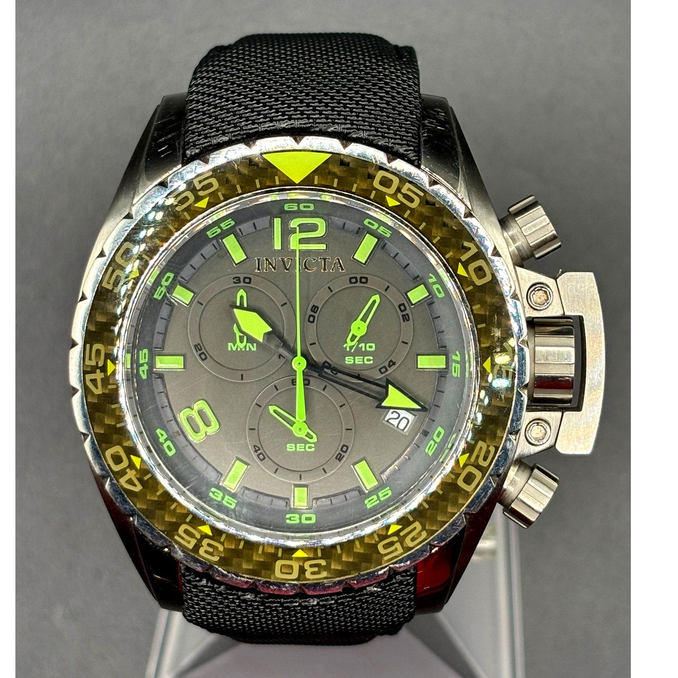Invicta Corduba 12451 Chronograph Swiss Quartz Movement 50mm Nylon Strap Watch