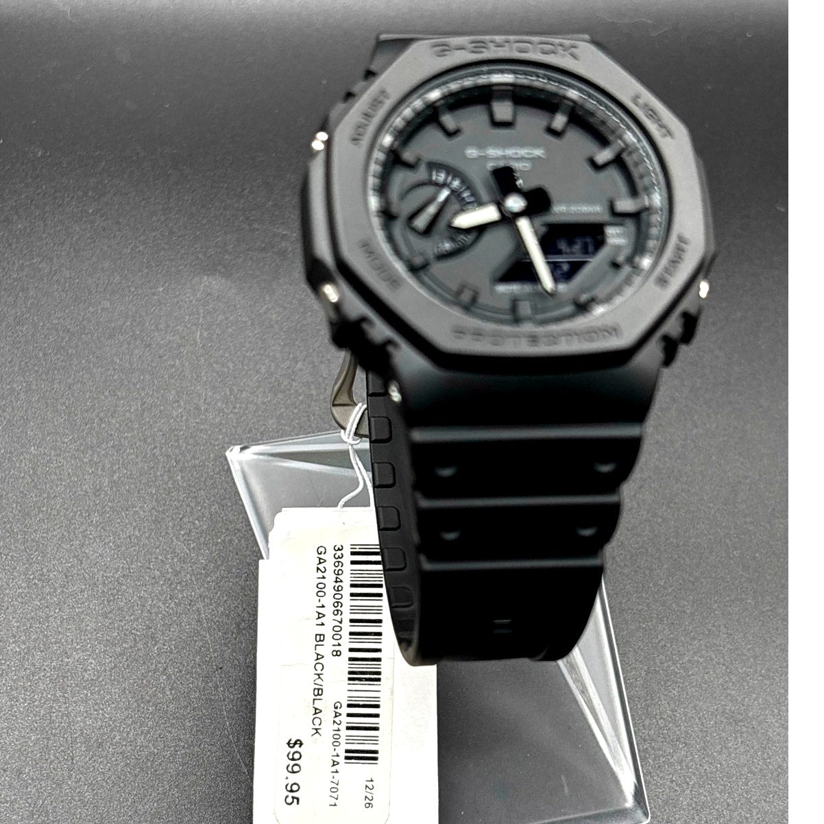 Casio G-Shock GA2100-1A1 Monochrome Black Carbon Core Analog Digital Men’s Watch