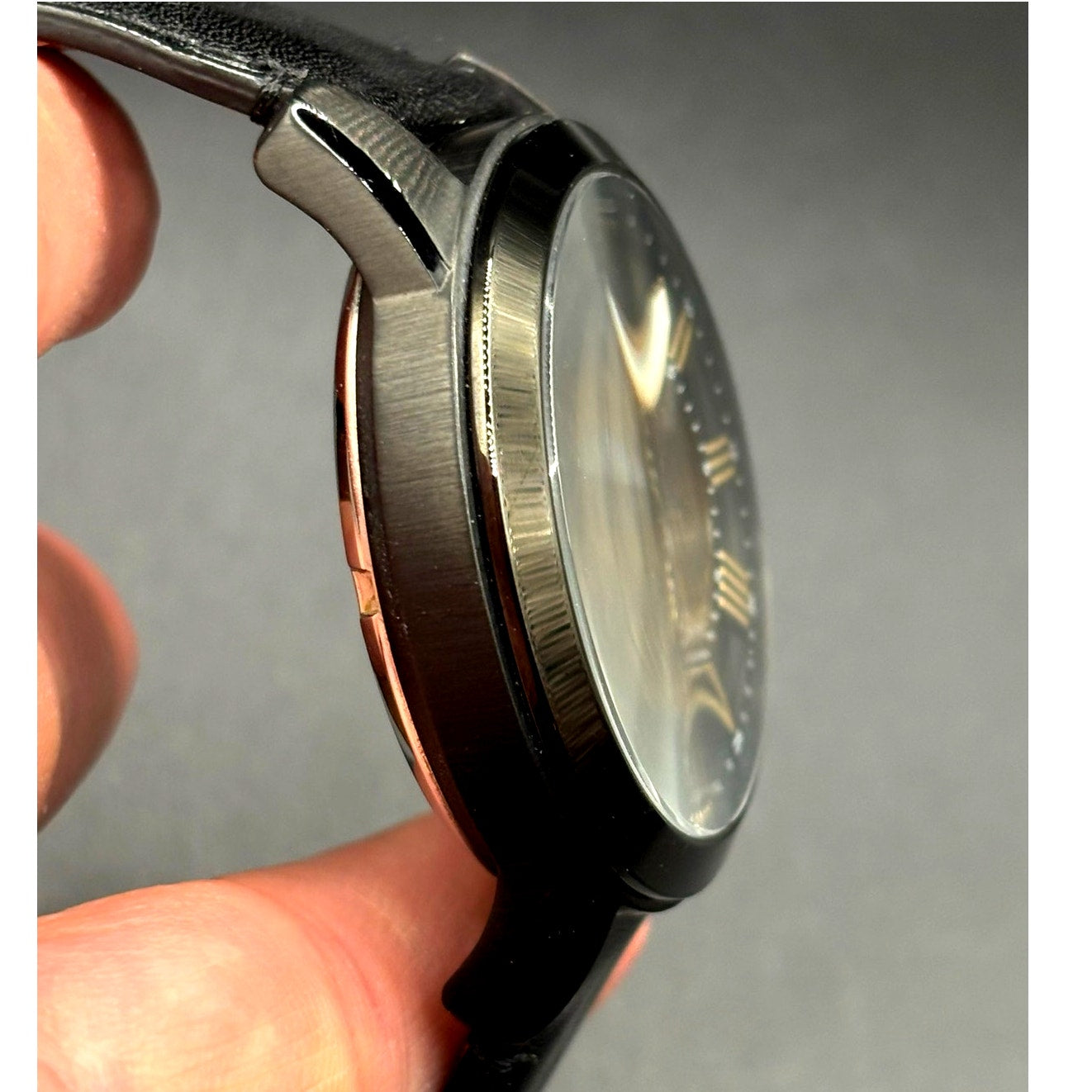 Fossil Grant ME3094 Automatic Skeleton Black Leather Men’s Watch 45mm