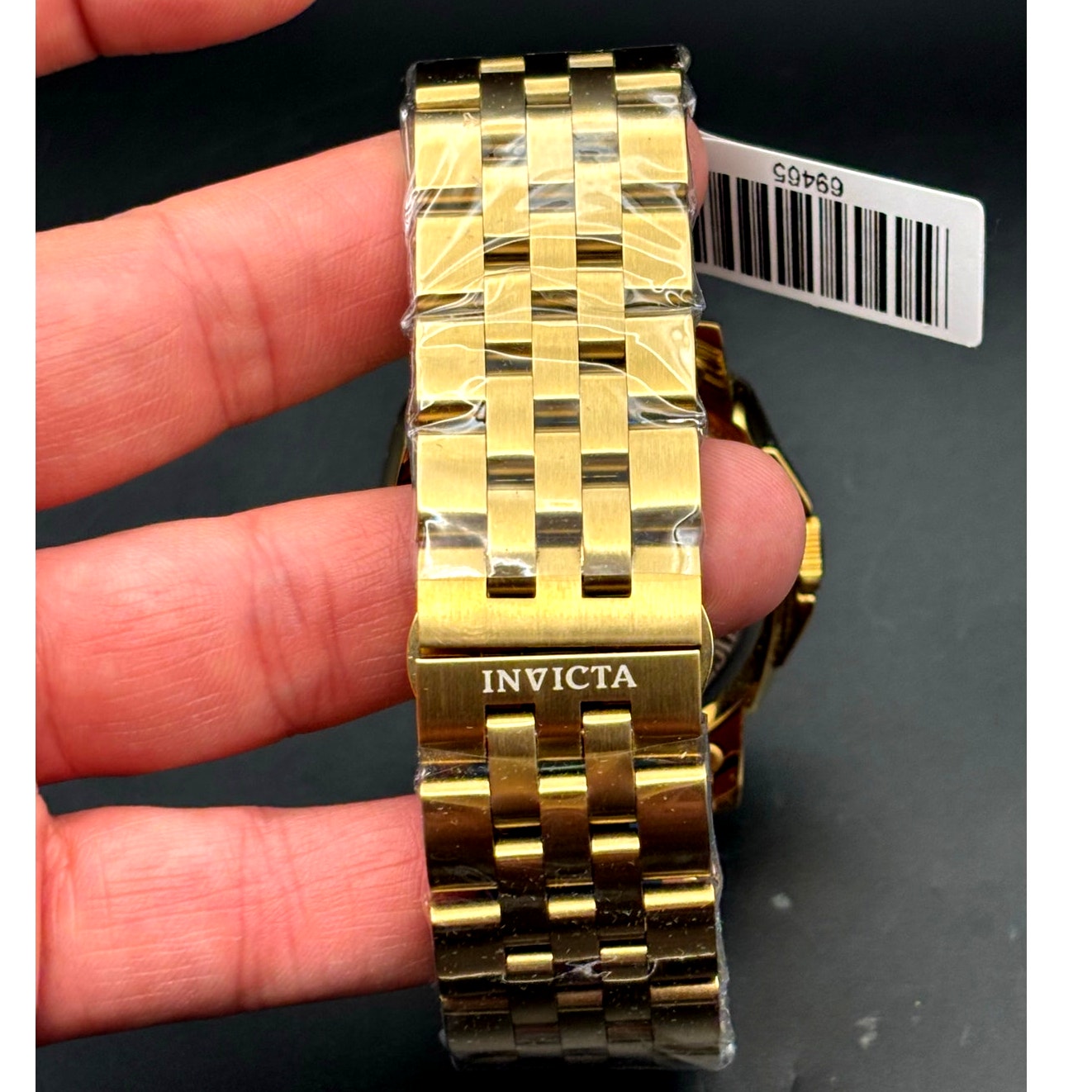 Invicta 69465 Sea Hunter Automatic Skeleton Dial Gold Tone Mens Watch 44mm NIBWT