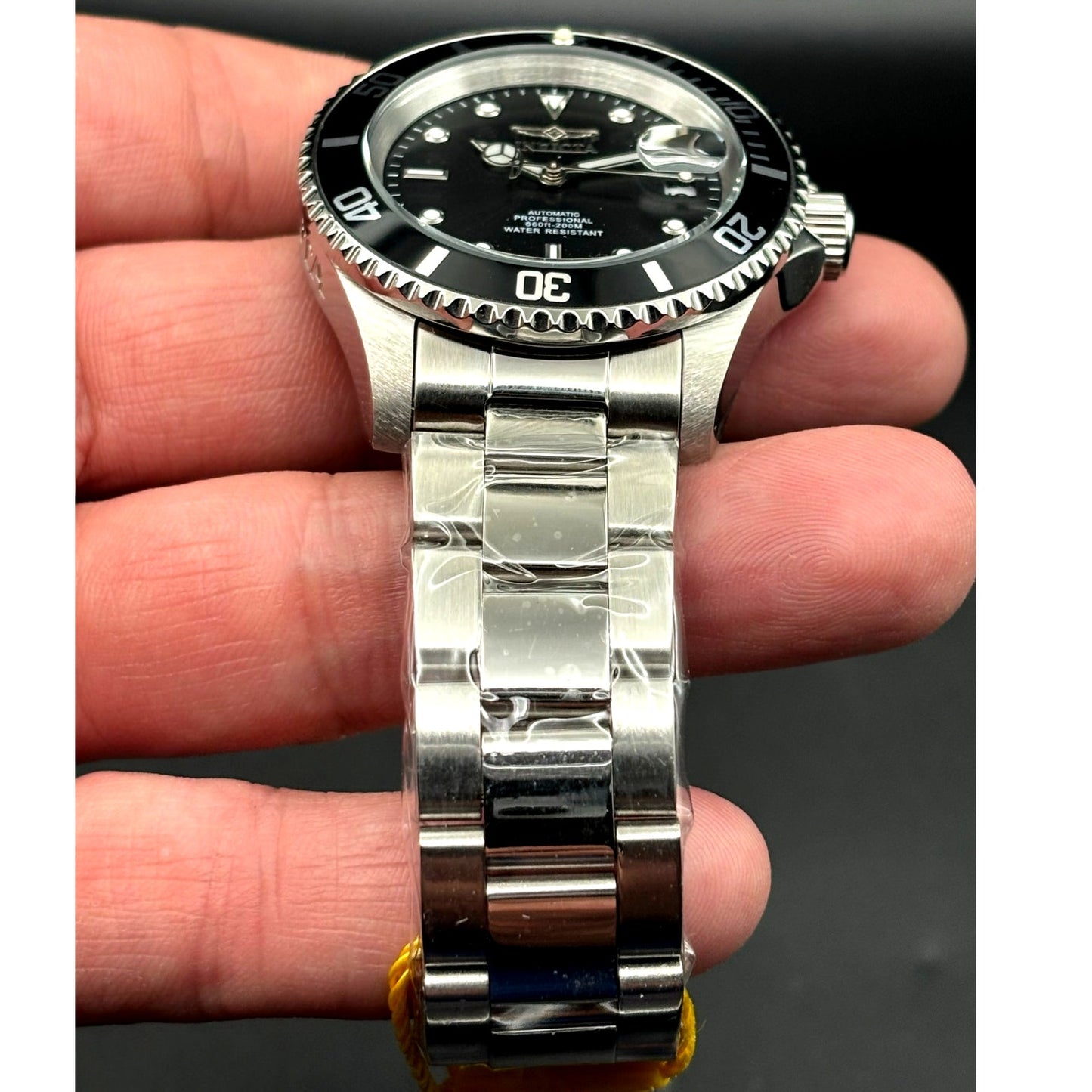 Invicta 69748 Pro Diver Automatic Mens Watch 40mm Black Dial 200M Steel NIBWT