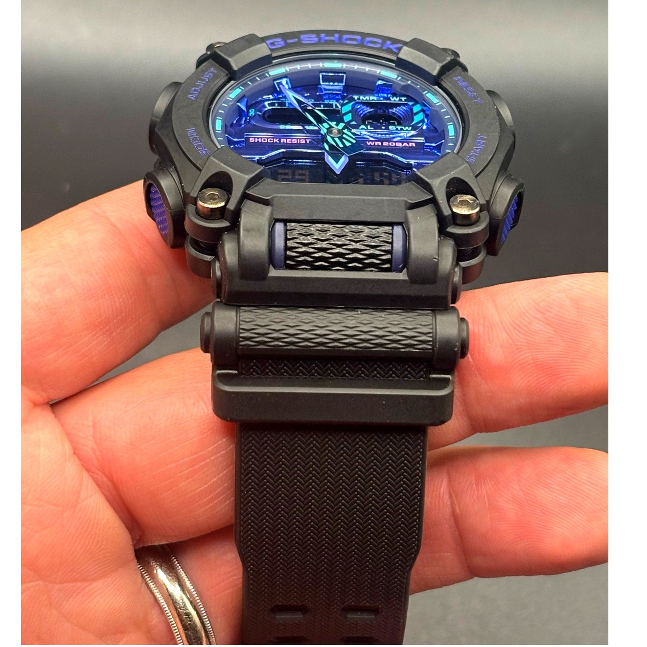 Casio G-Shock GA900VB-1A Virtual Blue Series Analog Digital Watch NIB