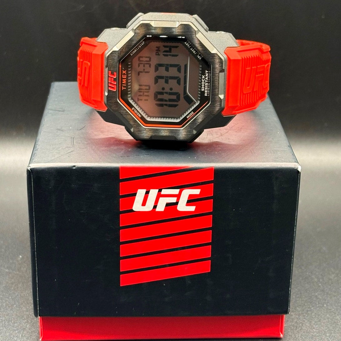 Timex UFC Knockout TW2V88200JR Red Digital 48mm Watch NIB