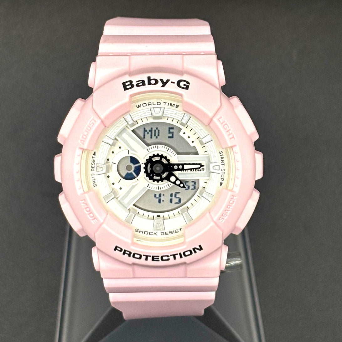 Casio Baby-G BA-110BE-4A Beach Color Pink Analog Digital Women’s Watch 100M