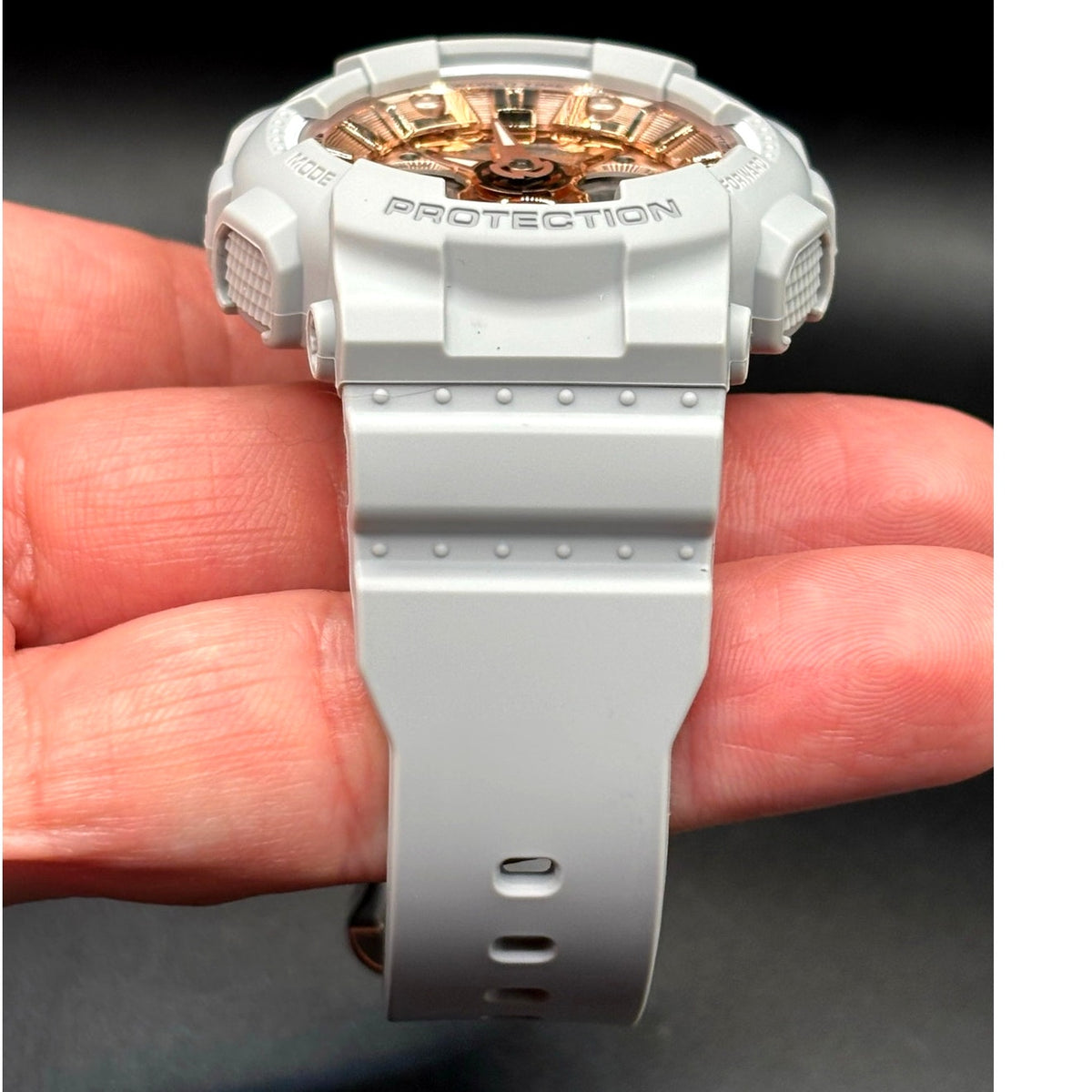 Casio G-Shock GMA-S120MF-8A Matte Gray Metallic Rose Gold Dial Women's Watch
