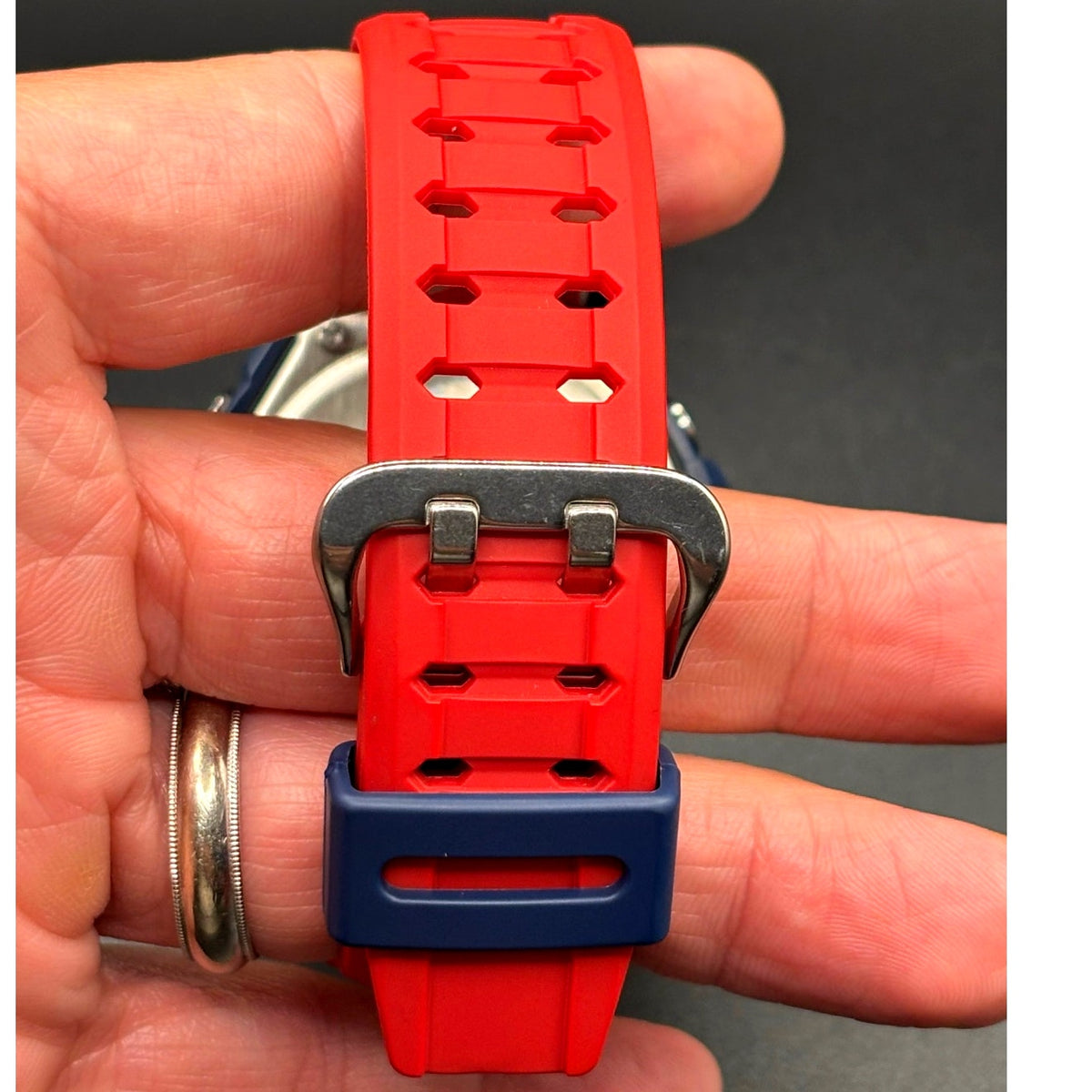 Casio G-Shock Gravitymaster GA-1100-2A Twin Sensor Blue Red Watch