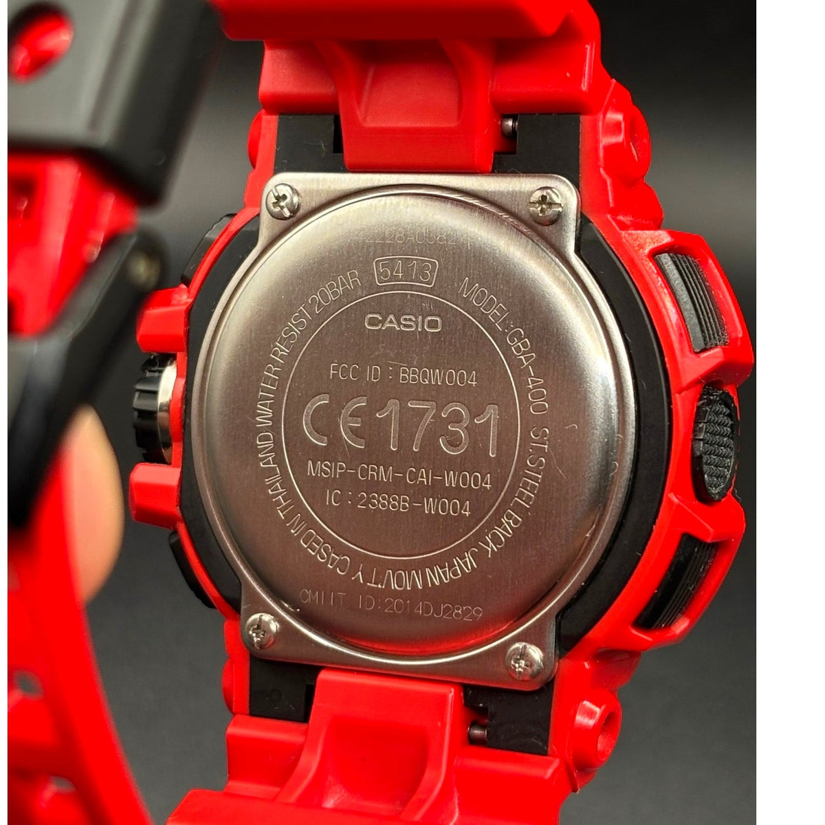 Casio G-Shock GBA-400-4A G’MIX Bluetooth Red Analog Digital Men’s Watch