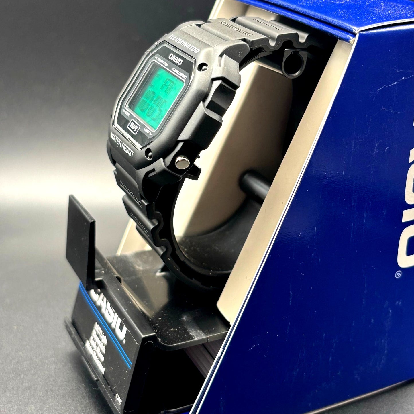 Custom Casio F108WH Teal Glow Edition with Teal Light Filter NIB