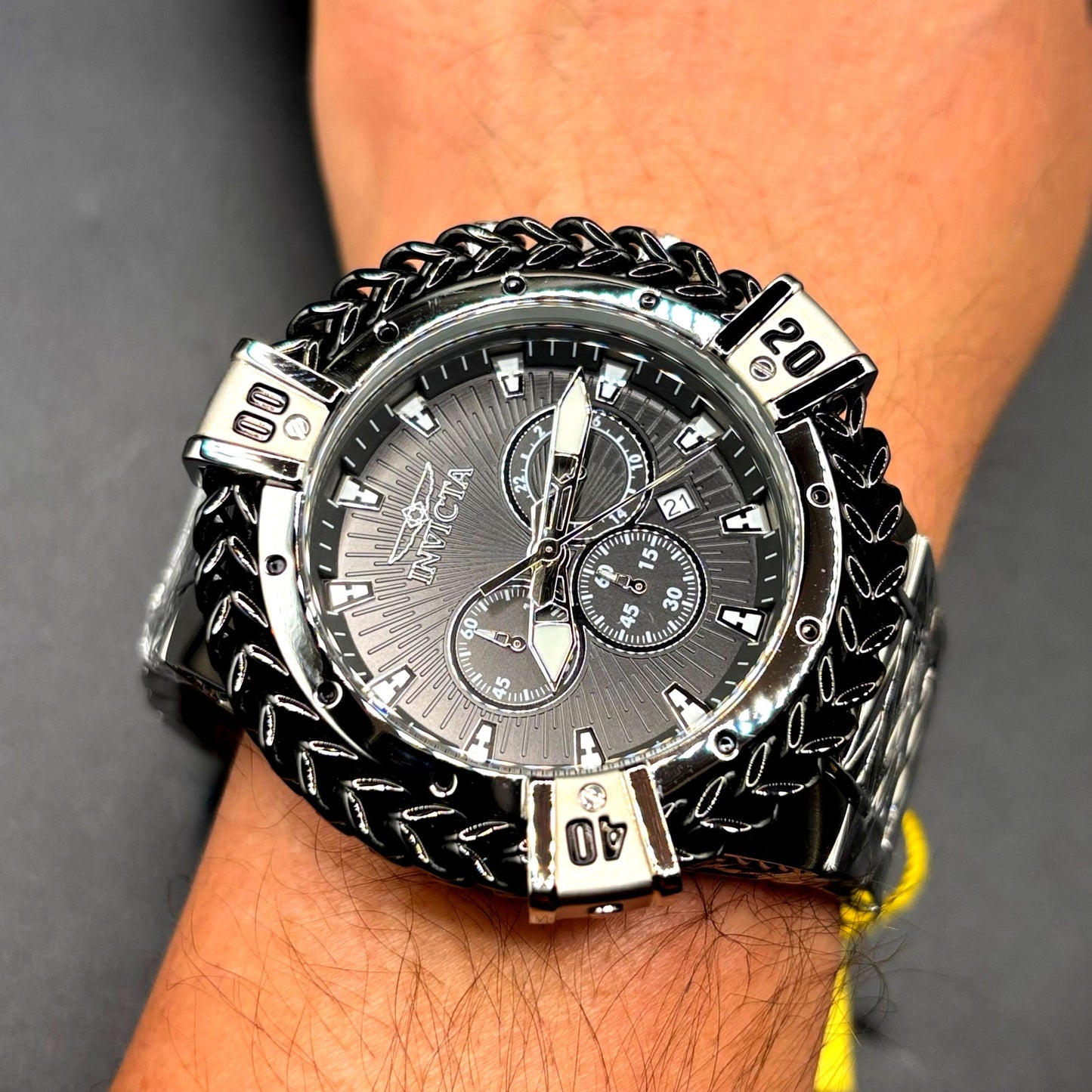 Invicta Bolt Herc 48160 Chronograph 54mm Black Stainless Steel Men’s Watch NIBWT