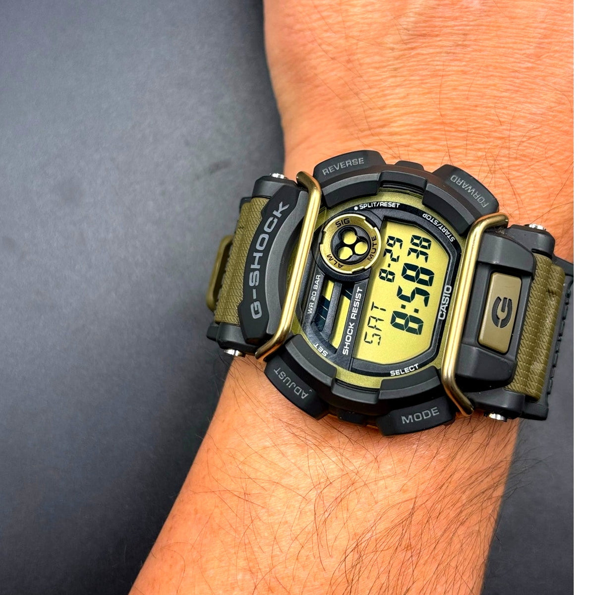 Casio G-Shock GD-400-9 Olive Green Digital World Time Men's Watch
