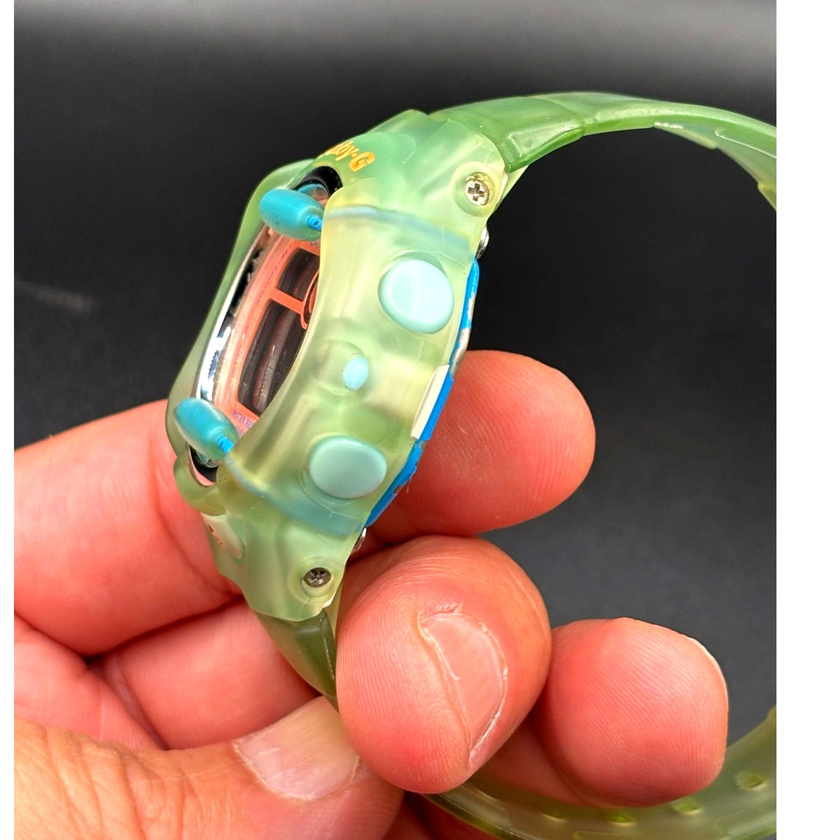 Casio Baby-G BG-169R Lime Green Translucent Digital Data Bank 200M Womens Watch