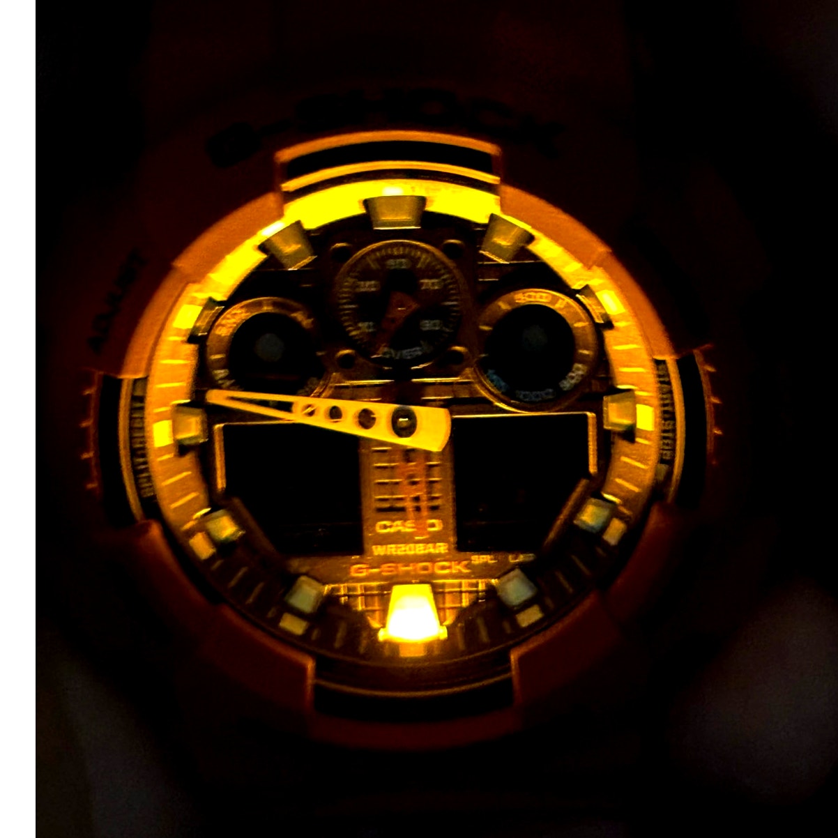 Casio G-Shock GA100B-4A Bright Red Analog Digital Men’s Sport Watch 200M