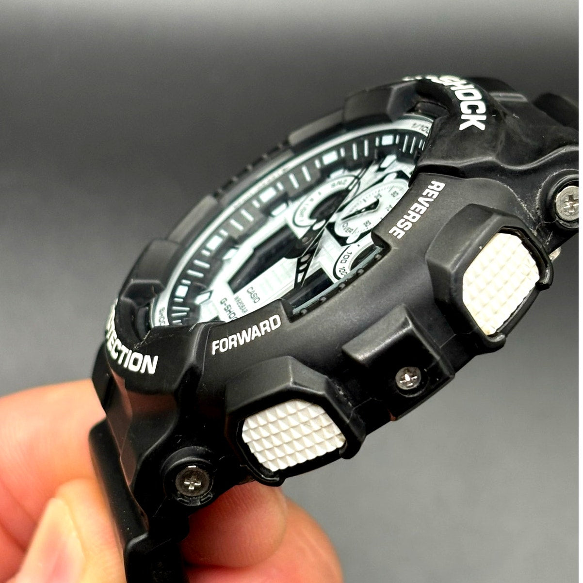 Casio G-Shock GA-100BW-1A Analog Digital Black White Men’s Watch 51mm